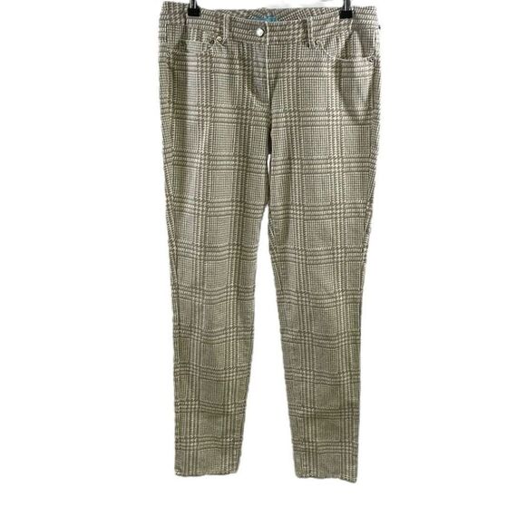 J McLaughlin Plaid Lexi Jeans Size 6 - Picture 1 of 12
